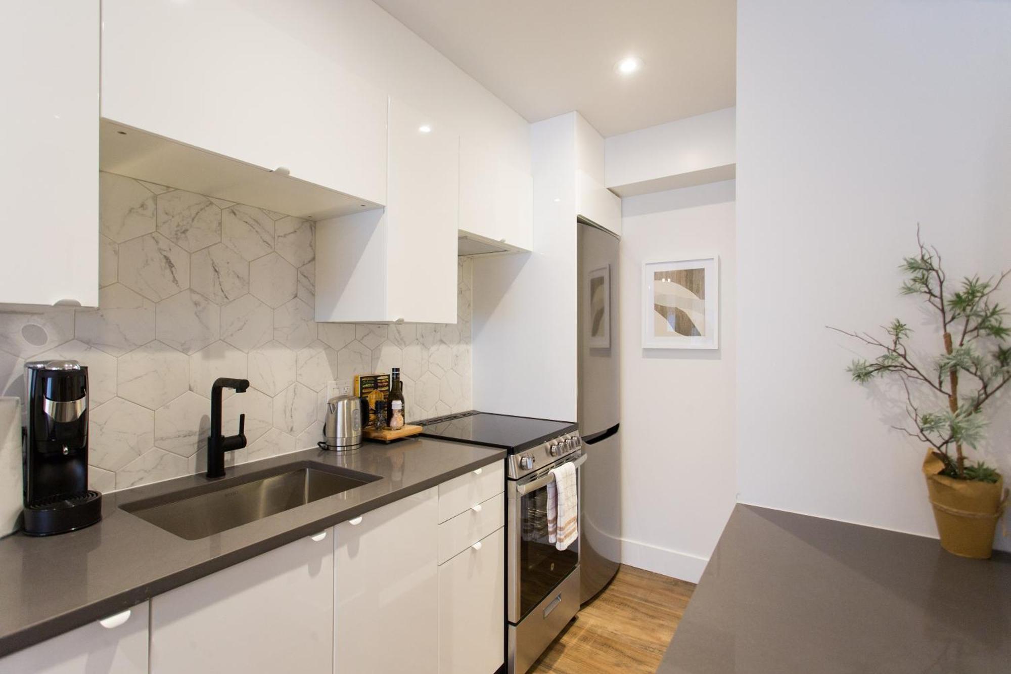 Scandinavian Studio With Full Kitchen And Bath By Den Stays 몬트리올 객실 사진