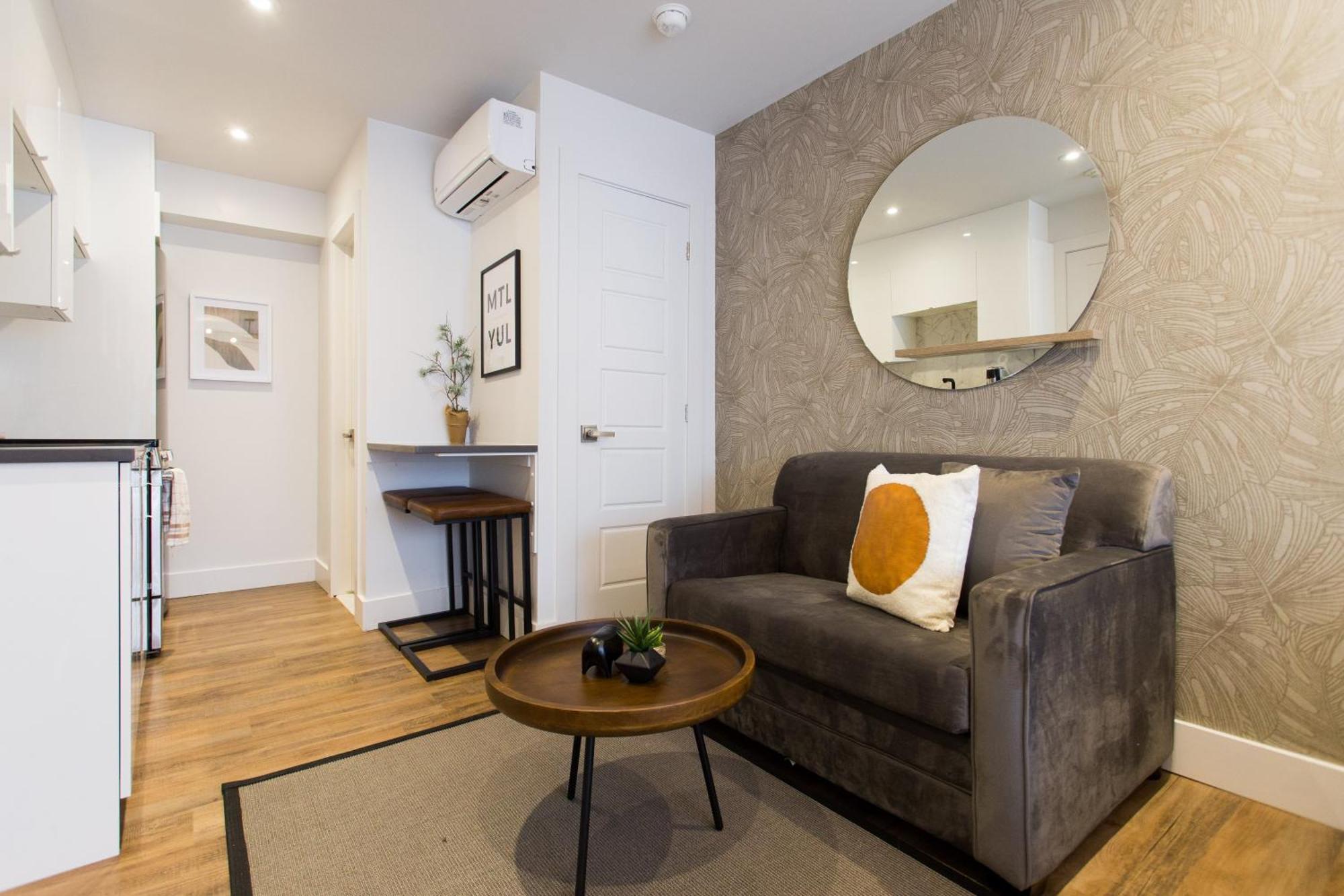 Scandinavian Studio With Full Kitchen And Bath By Den Stays 몬트리올 객실 사진